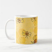 Süße Honigbienen summen Kaffeetasse (Links)