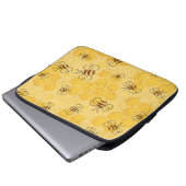 Süße Honigbienen summen Laptopschutzhülle (Vorne Knopf)