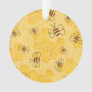 Süße Honigbienen summen Ornament