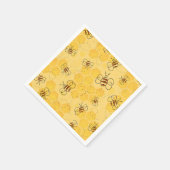 Süße Honigbienen summen Serviette (Ecke)