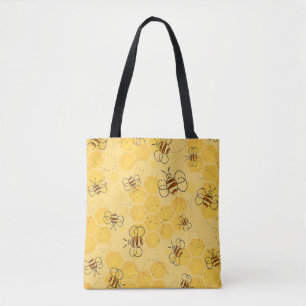 Süße Honigbienen summen Tasche