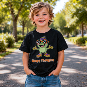 Süße Hoppy Thoughts Frosch Pun T-Shirt