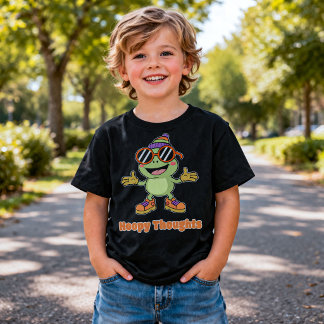 Süße Hoppy Thoughts Frosch Pun T-Shirt