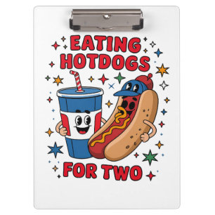 Süße Hotdogs zum 4. Juli Klemmbrett