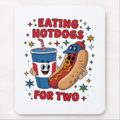 Süße Hotdogs zum 4. Juli Mousepad (Vorne)