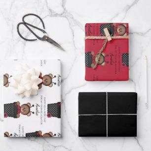 Süße Hübsche Enkelin Marienkäfer Kinder Geburtstag Geschenkpapier Set