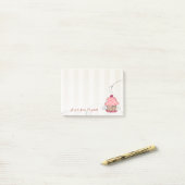 Süße Hübsche Stylische Weibliche , Cupcake Post-it Klebezettel (Auf Schreibtisch)