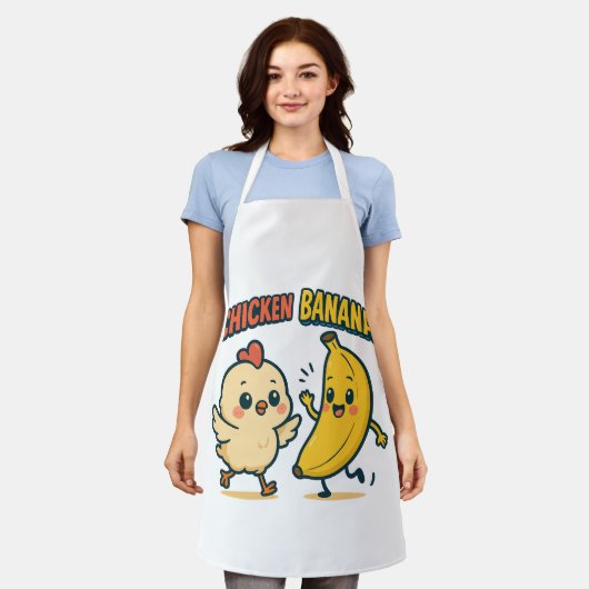 SÜSSE HÜHNCHEN BANANE SCHÜRZE (Getragen)