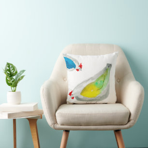 Süße Hühner Aquarell Kissen