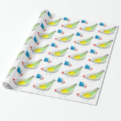 Süße Hühner Aquarell-Kunst Geschenkpapier (Ungerollt)