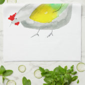 Süße Hühner Aquarell-Kunst Geschirrtuch (Gefaltet)