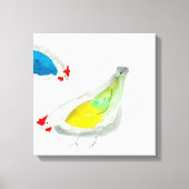 Süße Hühner Aquarell Leinwanddruck (Vorderseite)