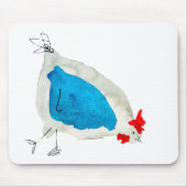 Süße Hühner Aquarell Mousepad (Vorne)