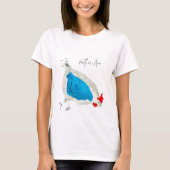 Süße Hühner Aquarell T-Shirt (Vorderseite)