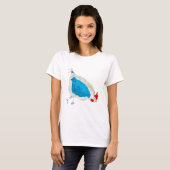 Süße Hühner Aquarell T-Shirt (Vorne ganz)