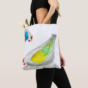 Süße Hühner Aquarell Tasche