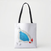 Süße Hühner Aquarell Tasche (Vorderseite)