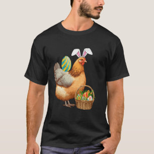 Süße Hühner- und Hasenohren-Oster-Ei Ostertag Bo T-Shirt