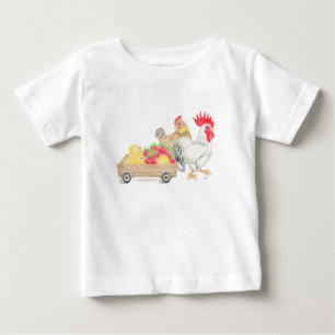 Süße Hühnerfamilie Baby T-Shirt
