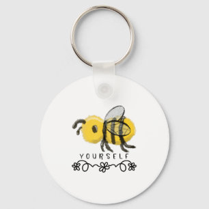 Süße Hummel Biene Selbst  Schlüsselanhänger