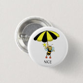 Süße Hummel Button (Vorne & Hinten)