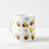 Süße Hummel Kaffeetasse (Vorderseite Links)