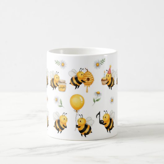 Süße Hummel Kaffeetasse (Mittel)