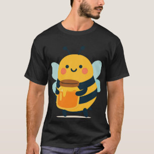 Süße Hummel mit Honigglas T-Shirt