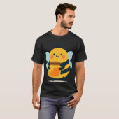Süße Hummel mit Honigglas T-Shirt (Vorne ganz)