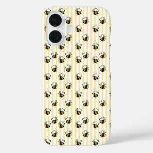 Süße Hummel Nahtloses Muster iPhone 16 Hülle