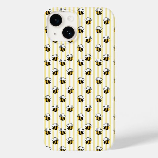 Süße Hummel Nahtloses Muster Case-Mate iPhone Hülle (Rückseite)