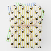 Süße Hummel Nahtloses Muster Geschenkpapier Set (Beispiel)