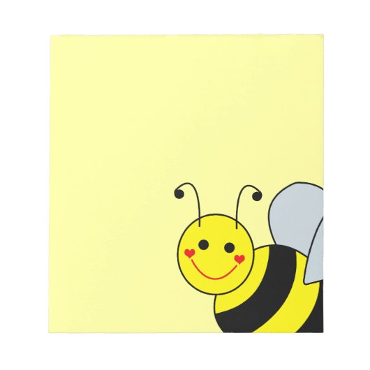 Süße Hummel Notizblock (Vorderseite)