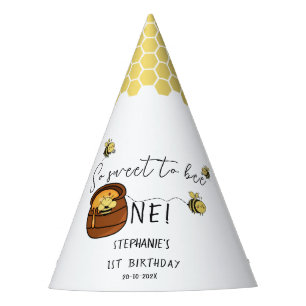 Süße Hummel So süß, eine Hummel zu sein 1. Geburts Partyhütchen