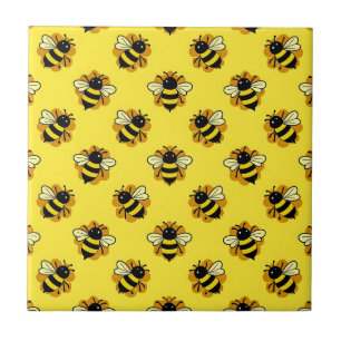 Süße Hummel-Sommer-Muster Fliese