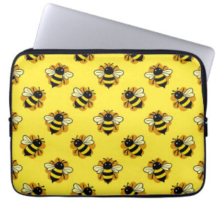 Süße Hummel-Sommer-Muster Laptopschutzhülle