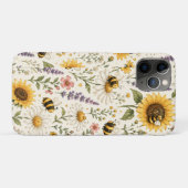 Süße Hummel- und Wildblumenmuster Case-Mate iPhone Hülle (Rückseite (Horizontal))