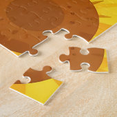 Süße Hummeln Sonnenblumen Wabenmuster Puzzle (Seite)