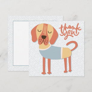 Süße Hund Danke Karte