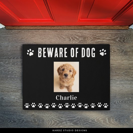 Süße Hund Foto Willkommensmatte Fußmatte