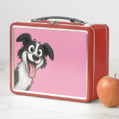 Süße Hund rosa Lunchbox  (Beispiel)