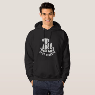 Süße Hund- und Katze-Beste-Freunde-Silhouette-Hood Hoodie