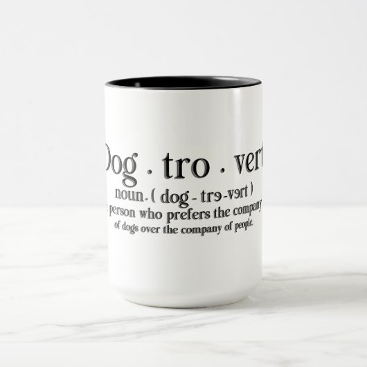 Süße Hund Zitat Tasse (Zentrum)
