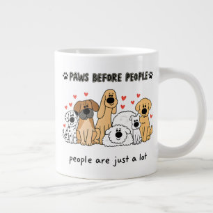 Süße Hunde-Familiengruppe für Hundemütter und Tier Jumbo-Tasse