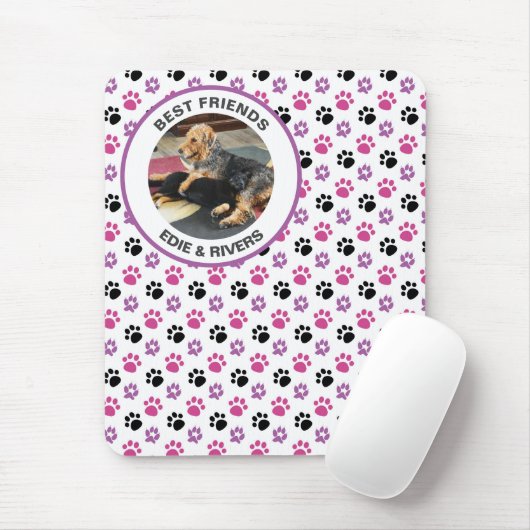 Süße Hunde-Fußabdrücke-Mauspad Mousepad (Mit Mouse)