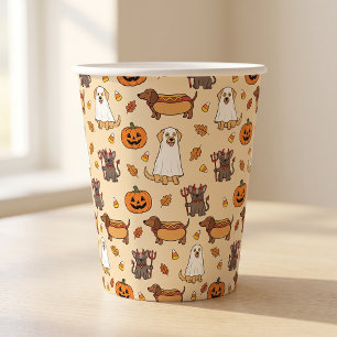 Süße Hunde Halloween-Party-Papierbecher 8oz 120z Pappbecher