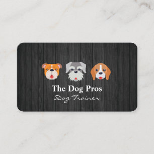 Süße Hunde Illustration Visitenkarte