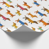 Süße Hunde in Pullovern Geschenkpapier (Ecke)
