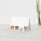 Süße Hunde Karte (Rückseite)