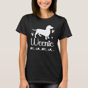 Süße Hunde Liebhaber Dachshund Mama Lustige Mama W T-Shirt